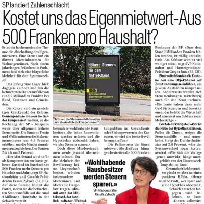 Casafair-Präsidentin Ursula Zybach warnt vor Steuerausfällen