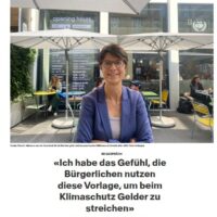 «Ich habe das Gefühl, die Bürgerlichen nutzen diese Vorlage, um beim Klimaschutz Gelder zu streichen»