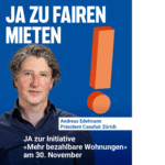 Ja zur Initiative «Mehr Wohnungen» am 30. November im Kanton Zürich