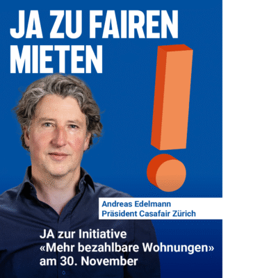 Ja zur Initiative «Mehr Wohnungen» am 30. November im Kanton Zürich